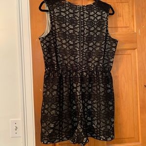 Lace Black and Tan Romper